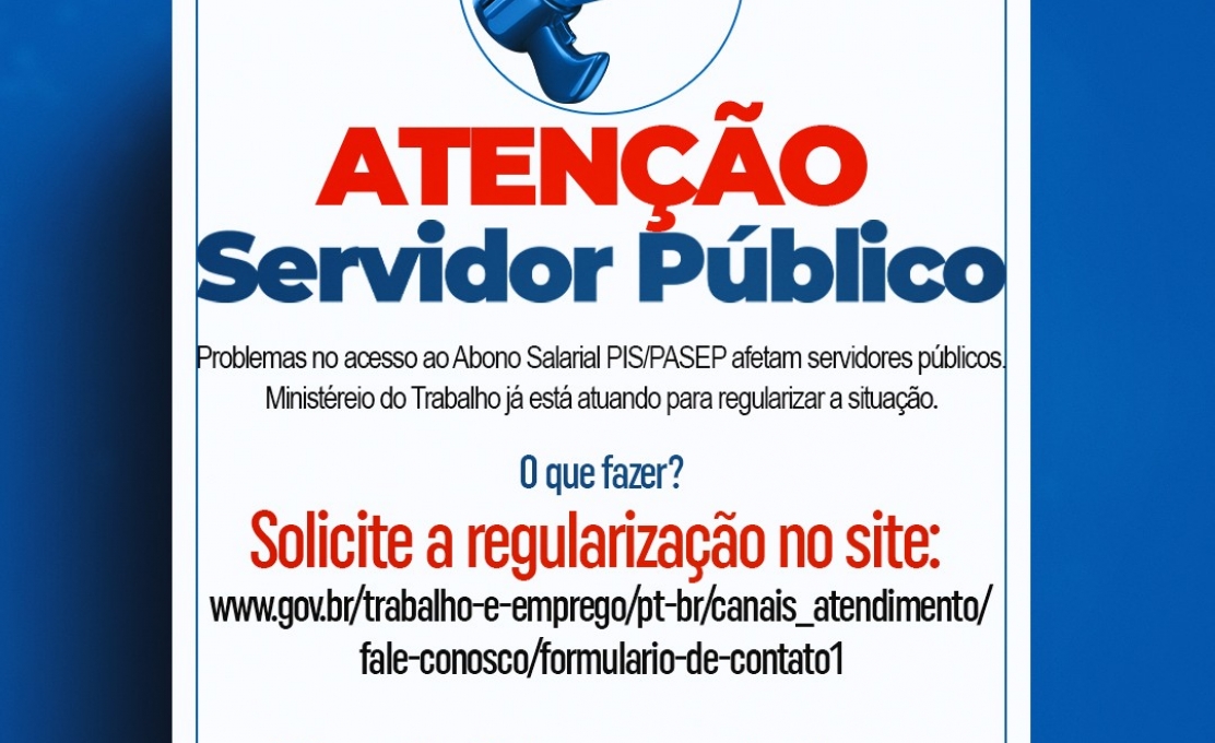 Comunicado importante aos Servidores Públicos de Porto Barreiro.