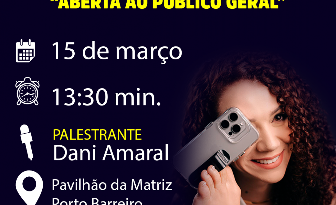 Palestra Motivacional com Daniele Amaral.