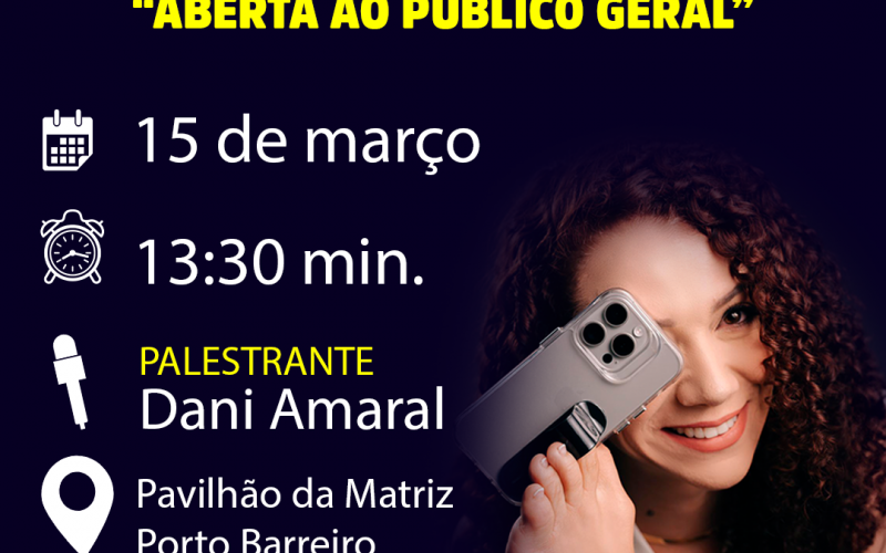 Palestra Motivacional com Daniele Amaral.