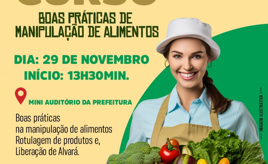 Curso de Boas Práticas de Manipulação de Alimentos.