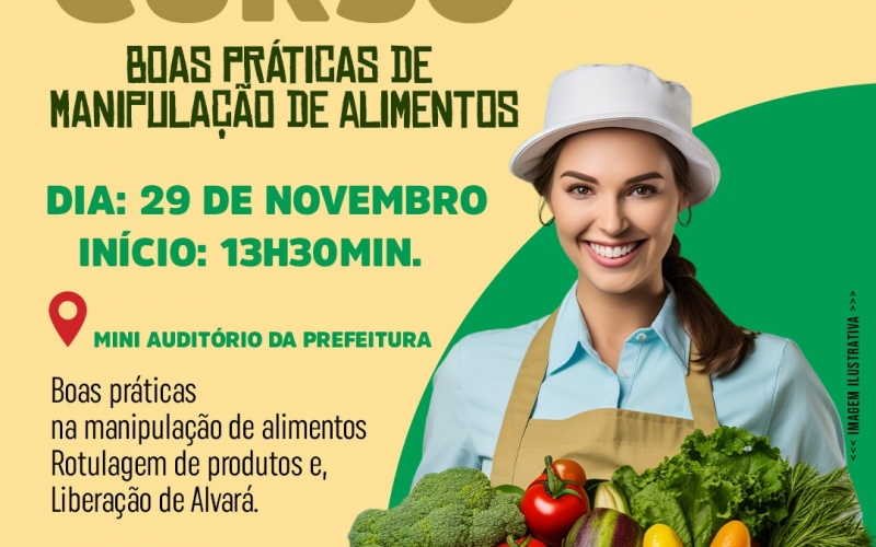 Curso de Boas Práticas de Manipulação de Alimentos.