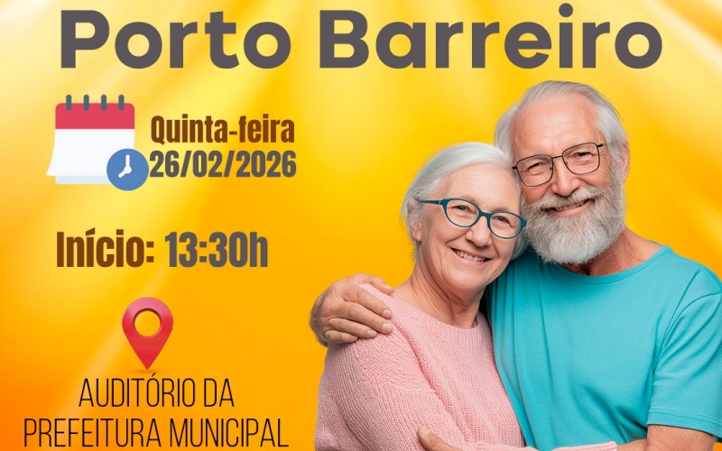 Encontro Mensal de Idosos Porto Barreiro.