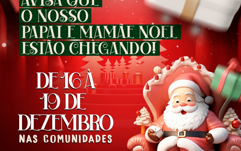 Papai e Mamãe Noel vem aí!