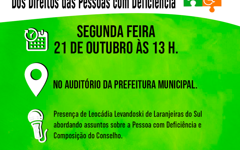 Tarde Temática dos Direitos das Pessoas com Deficiência.